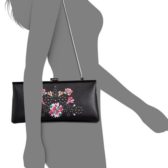 Calvin Klein Clutch Black Floral ❤️ 👛